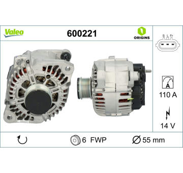 generátor VALEO 600221