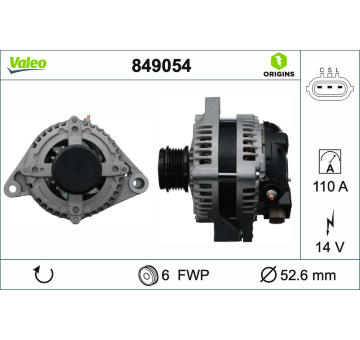 generátor VALEO 849054