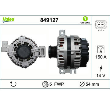 generátor VALEO 849127