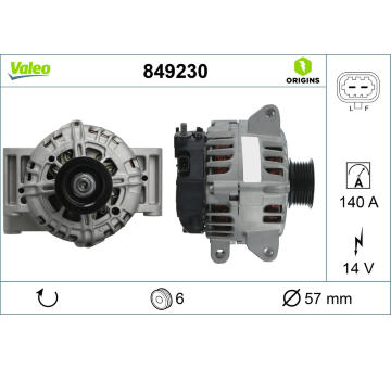 Alternátor VALEO 849230