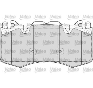 Sada brzdových destiček, kotoučová brzda VALEO 601656
