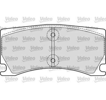 Sada brzdových destiček, kotoučová brzda VALEO 601660