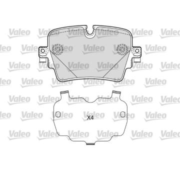 Sada brzdových destiček, kotoučová brzda VALEO 601671