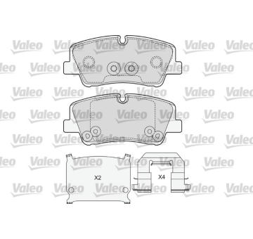 Sada brzdových destiček, kotoučová brzda VALEO 601690