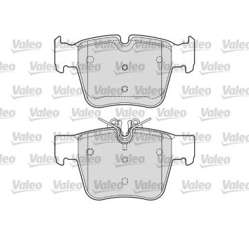 Sada brzdových destiček, kotoučová brzda VALEO 601694