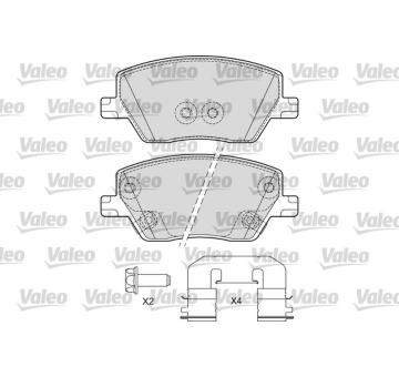 Sada brzdových destiček, kotoučová brzda VALEO 601697