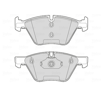 Sada brzdových destiček, kotoučová brzda VALEO 601711