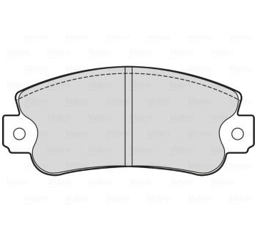 Sada brzdových destiček, kotoučová brzda VALEO 601713