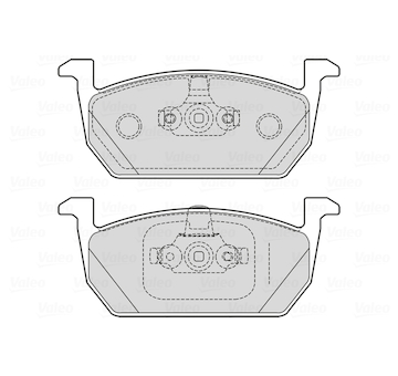 Sada brzdových destiček, kotoučová brzda VALEO 601719