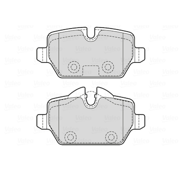 Sada brzdových destiček, kotoučová brzda VALEO 601731
