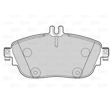 Sada brzdových destiček, kotoučová brzda VALEO 302210