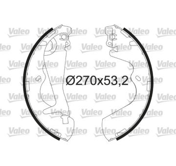 Sada brzdových čelistí VALEO 564220