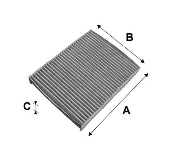 Filtr, vzduch v interiéru VALEO 698693