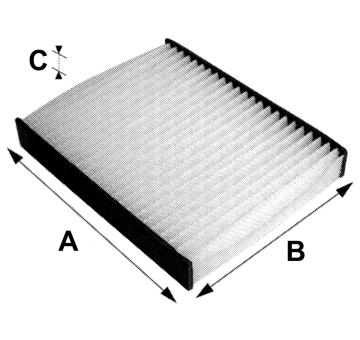 Filtr, vzduch v interiéru VALEO 698694