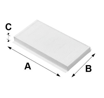 Filtr, vzduch v interiéru VALEO 698711