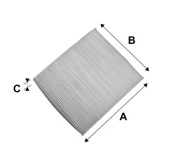 Filter vnútorného priestoru VALEO 698866