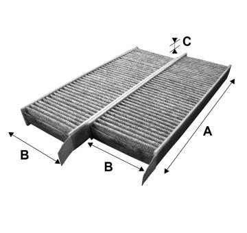 Filter vnútorného priestoru VALEO 715555