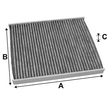 Filtr, vzduch v interiéru VALEO 715723