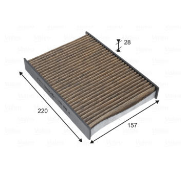 Filtr, vzduch v interiéru VALEO 701034