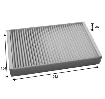 Filtr, vzduch v interiéru VALEO 715739