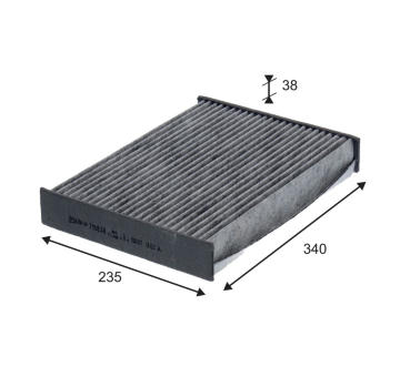 Filtr, vzduch v interiéru VALEO 715838