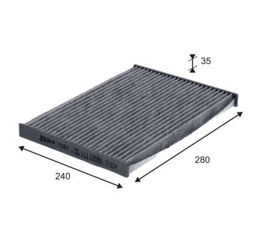 Filtr, vzduch v interiéru VALEO 715841