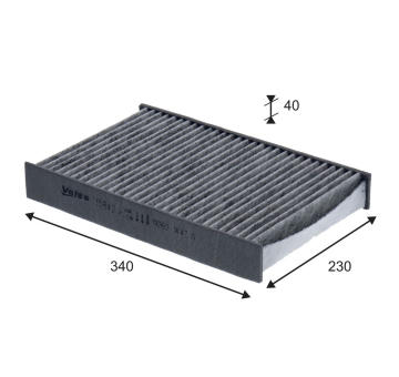 Filtr, vzduch v interiéru VALEO 715842