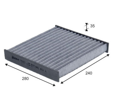 Filtr, vzduch v interiéru VALEO 715921