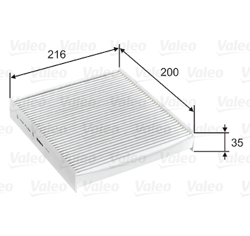 Filtr, vzduch v interiéru VALEO 715746