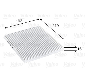 Filtr, vzduch v interiéru VALEO 715807