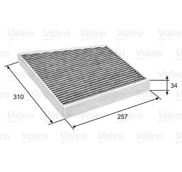 Filtr, vzduch v interiéru VALEO 698741