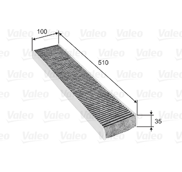 Filtr, vzduch v interiéru VALEO 698745