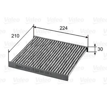 Filtr, vzduch v interiéru VALEO 715756