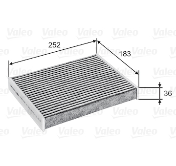 Filtr, vzduch v interiéru VALEO 715802