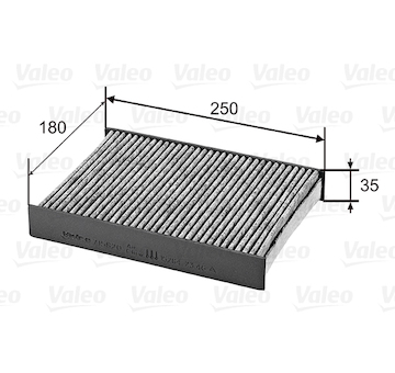 Filtr, vzduch v interiéru VALEO 715820