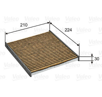 Filtr, vzduch v interiéru VALEO 701024