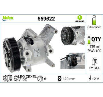 Kompresor, klimatizace VALEO 559622