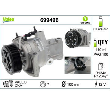 Kompresor, klimatizace VALEO 699496