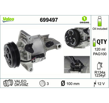 Kompresor, klimatizace VALEO 699497