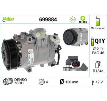 Kompresor, klimatizace VALEO 699884