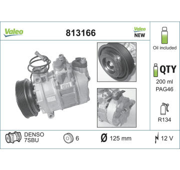 Kompresor, klimatizace VALEO 813166