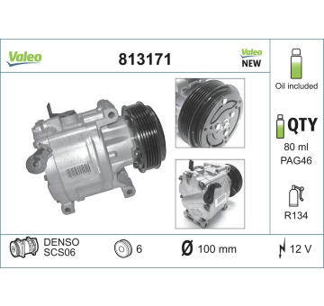 Kompresor, klimatizace VALEO 813171