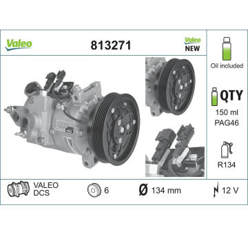 Kompresor, klimatizace VALEO 813271