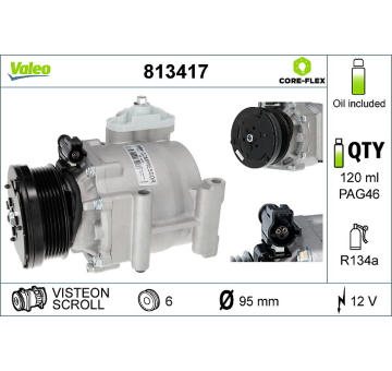 Kompresor, klimatizace VALEO 813417