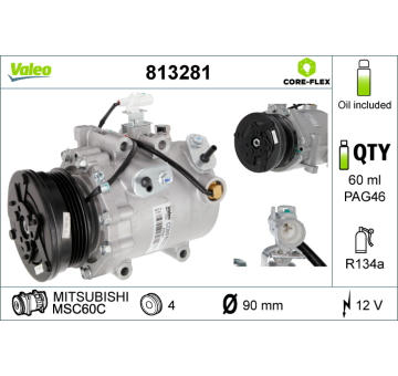 Kompresor, klimatizace VALEO 813281