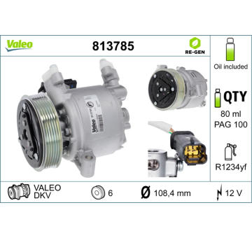 Kompresor, klimatizace VALEO 813785