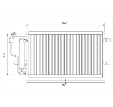 Kondenzátor, klimatizace VALEO 810907