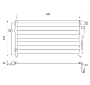 Kondenzátor, klimatizace VALEO 812668