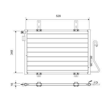 Kondenzátor, klimatizace VALEO 812695