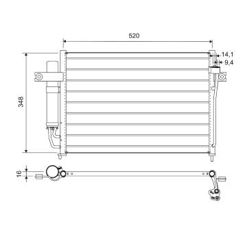 Kondenzátor klimatizácie VALEO 812703